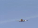 Passenger jet on final approach