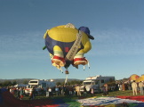 Piggie hot air ballon lifting off