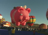 Hot air balloon ground shot