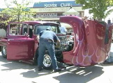 Classic car cleaning engine static display