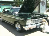 Classic car green static display