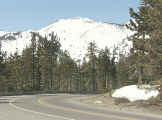 cars driving on mountain road