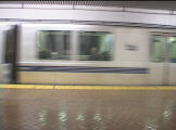 BART train at Montgomery Station