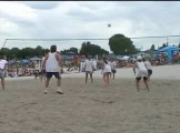 Beach volleyball game