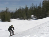 skier on practice hills