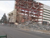 demolished building