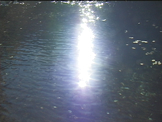 sun reflecting on water