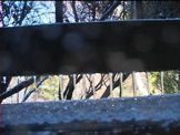 icicle hanging on porch with water dripping