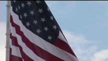 American flag waving in the wind